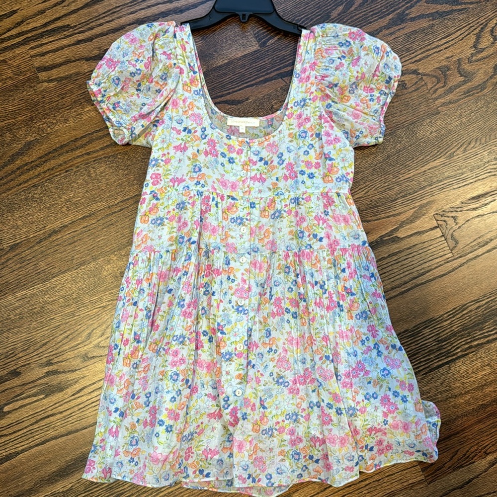 LoveShackFancy Raleigh Dress Size XS CORAL REEF WAVES